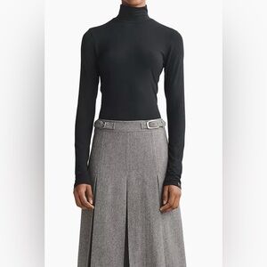 RAG & BONE WOMEN’S BLACK LUCA KNIT TURTLENECK TOP, LONG SLEEVE, SIZE S